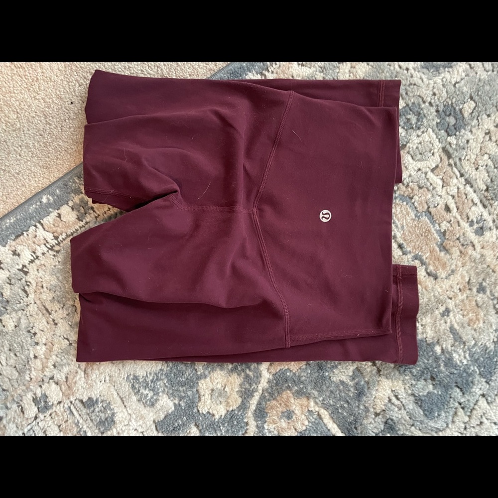 Lululemon Align Pant 25” Burgundy